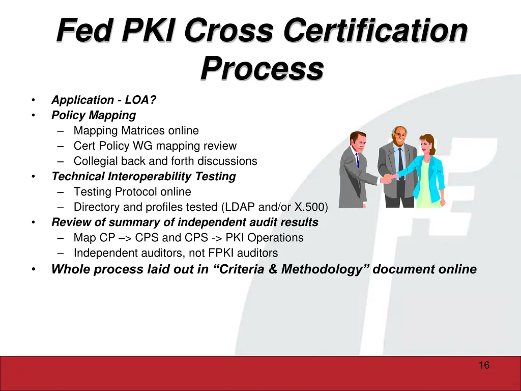 fed pki cross certification process