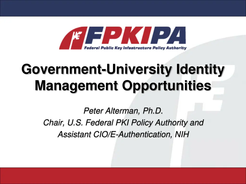 government university identity management