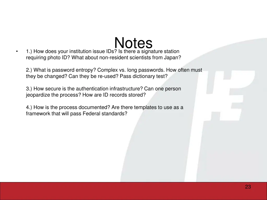 notes