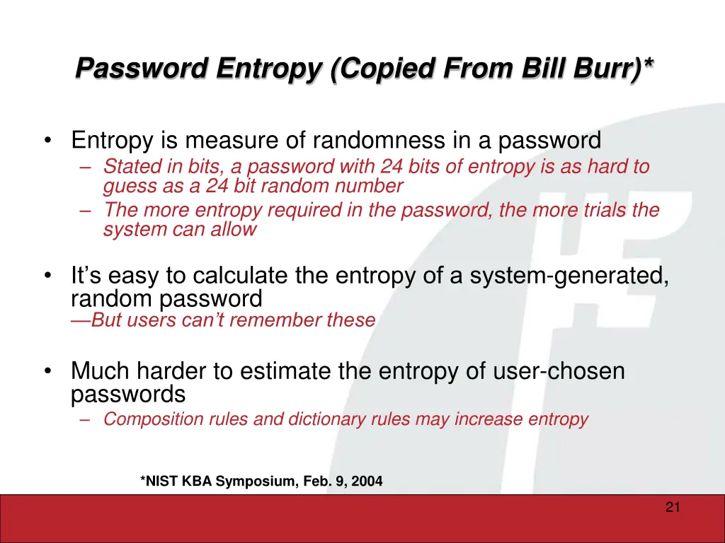password entropy copied from bill burr