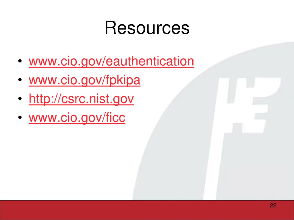 resources