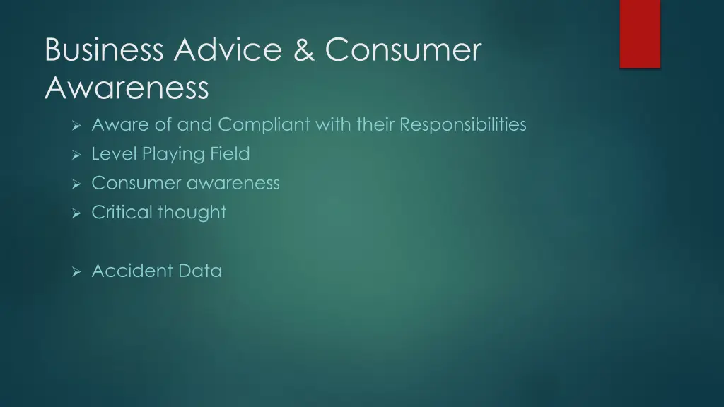 business advice consumer awareness aware