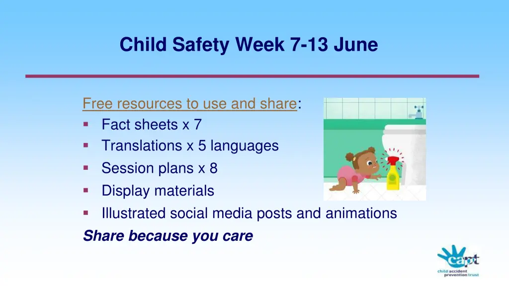 child safety week 7 13 june