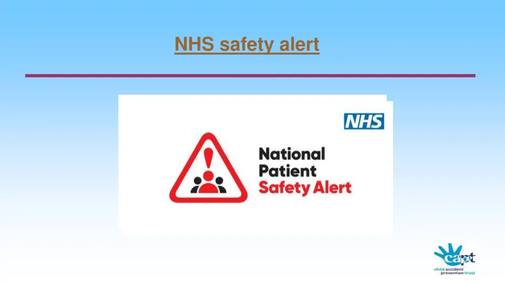 nhs safety alert