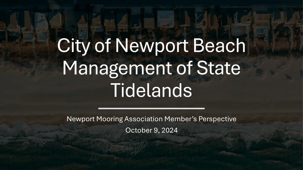 city of newport beach management of state