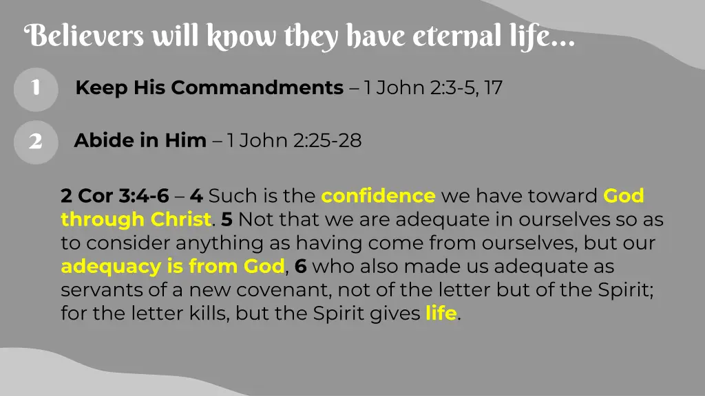 believers will know they have eternal life 1 1