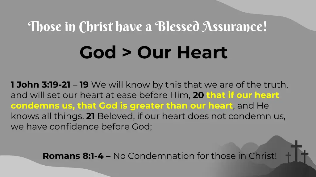 those in christ have a blessed assurance