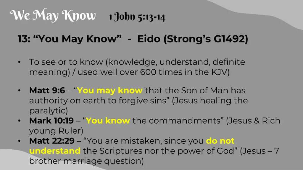 we may know 2
