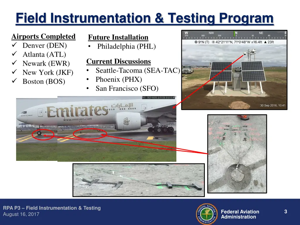 field instrumentation testing program