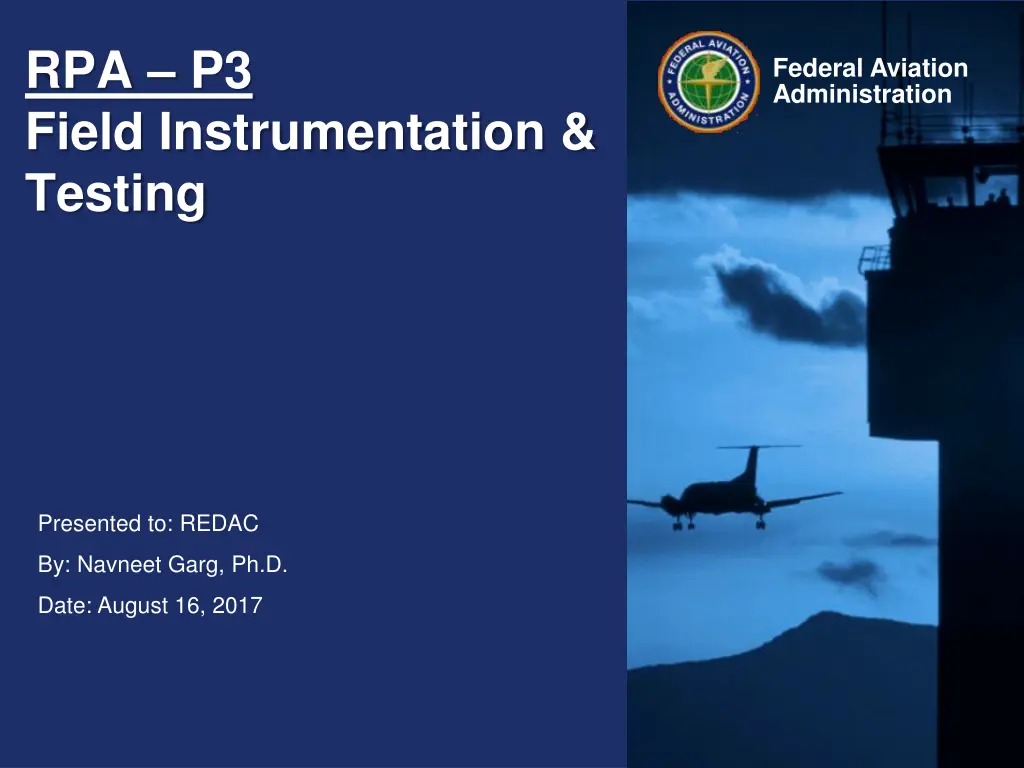 rpa p3 field instrumentation testing