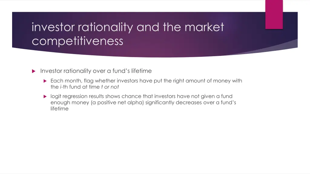 investor rationality and the market 3