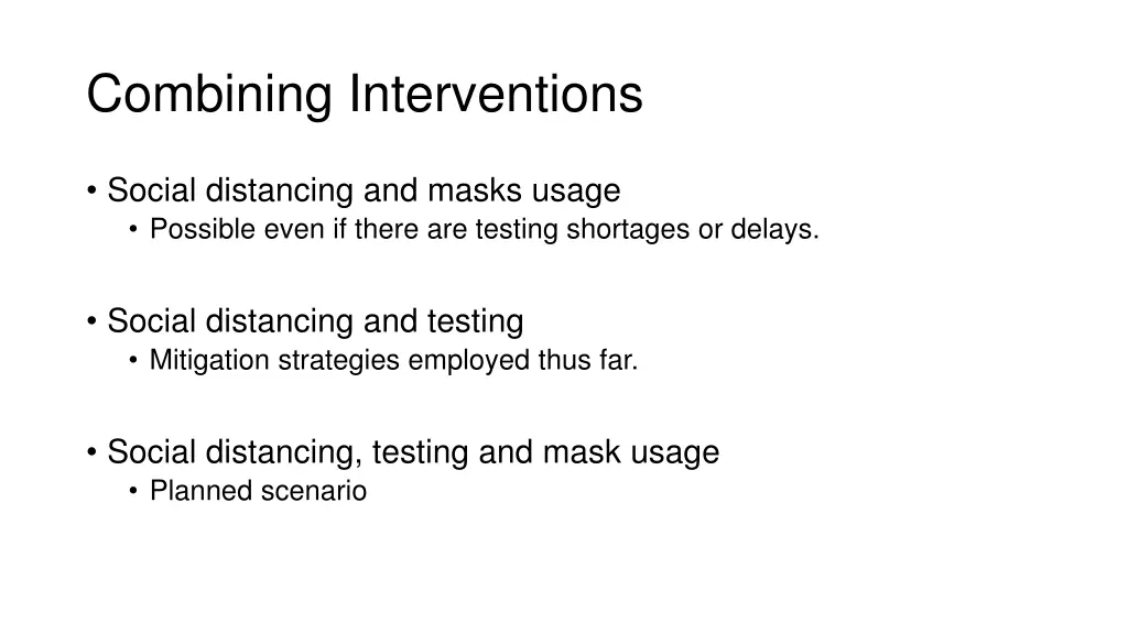 combining interventions