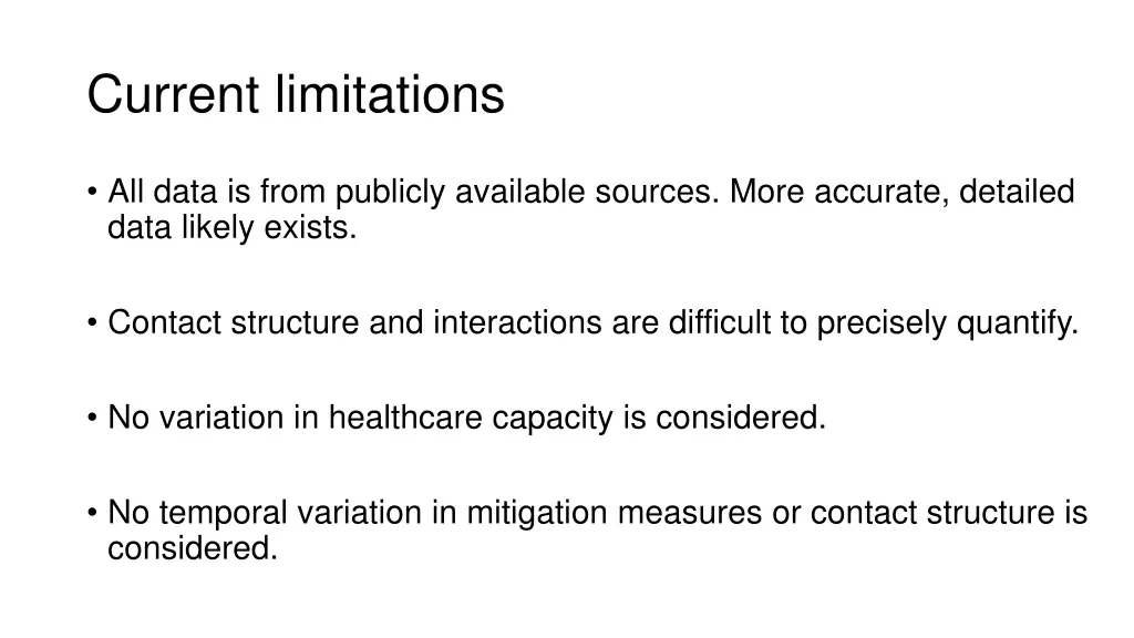 current limitations