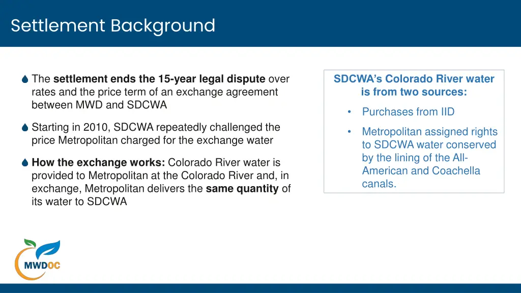 settlement background