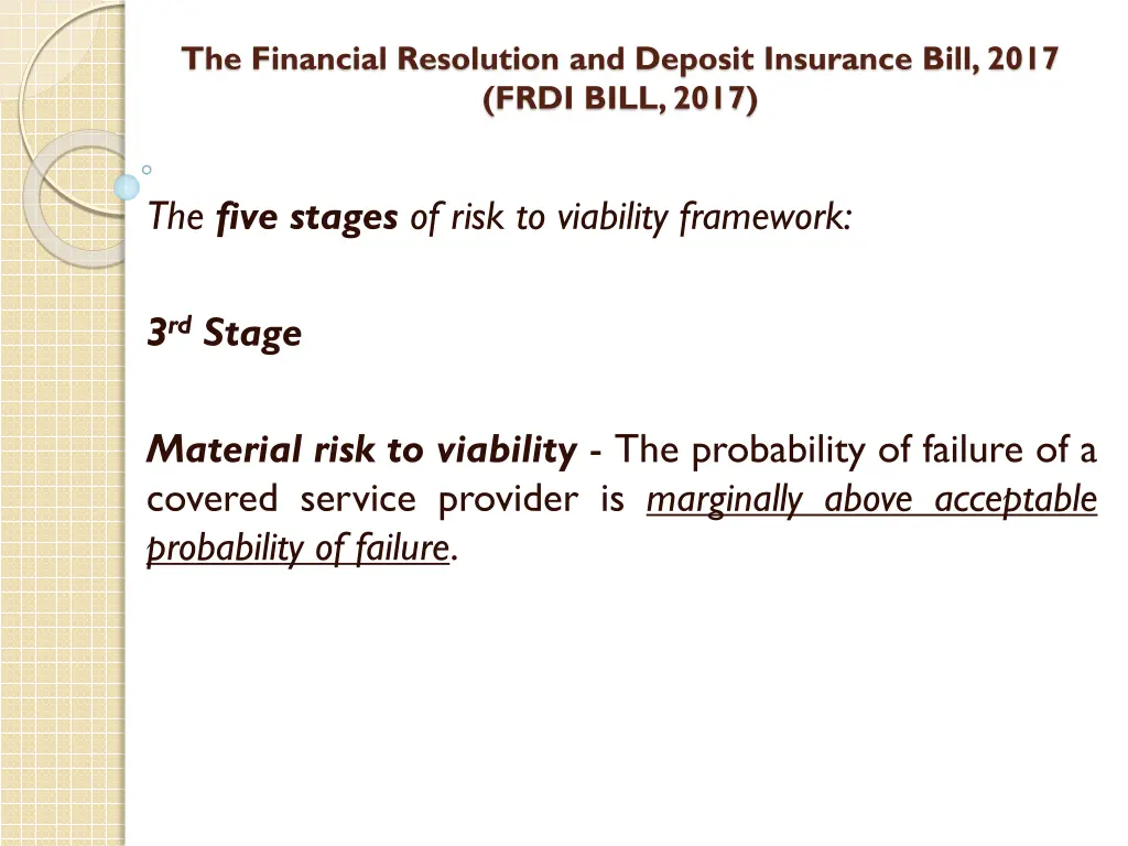 the financial resolution and deposit insurance 25