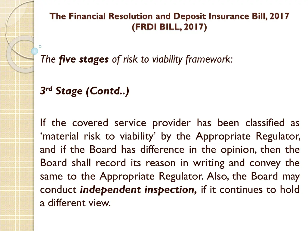 the financial resolution and deposit insurance 27