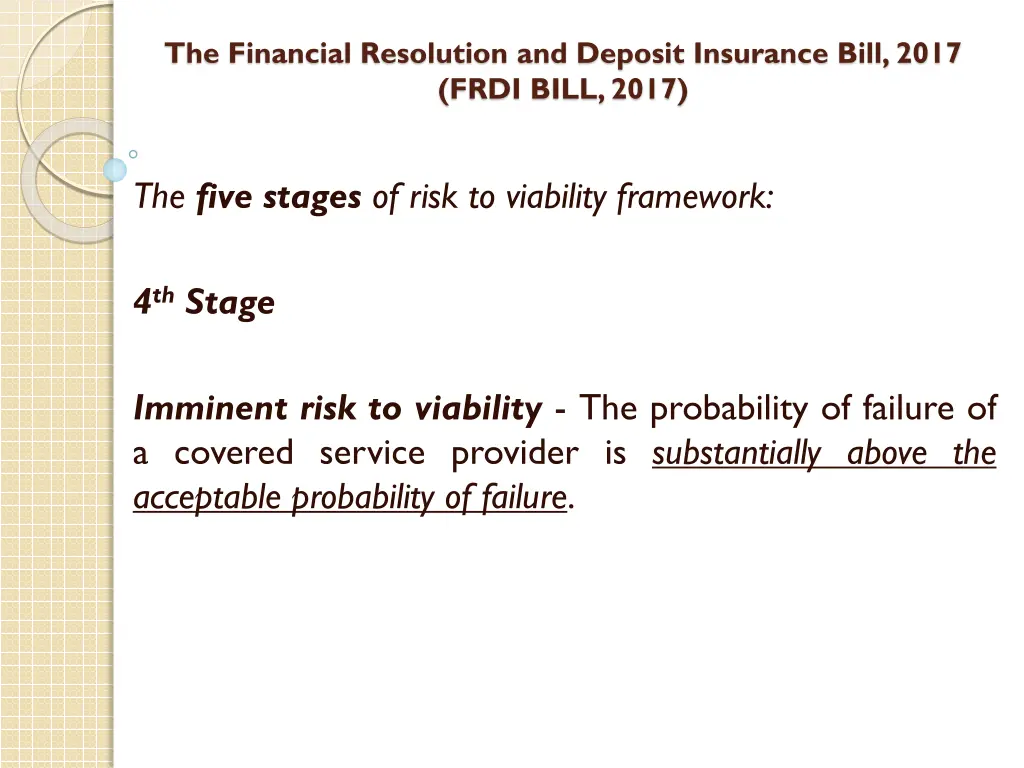 the financial resolution and deposit insurance 28