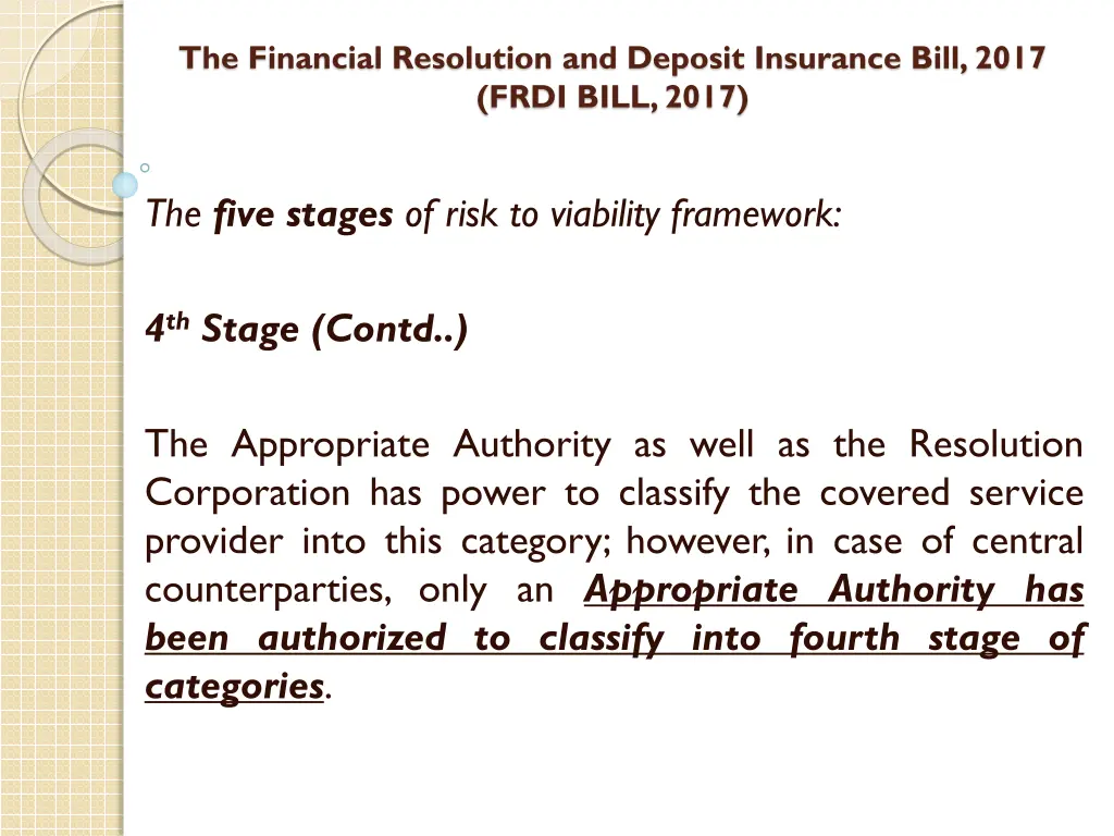 the financial resolution and deposit insurance 30