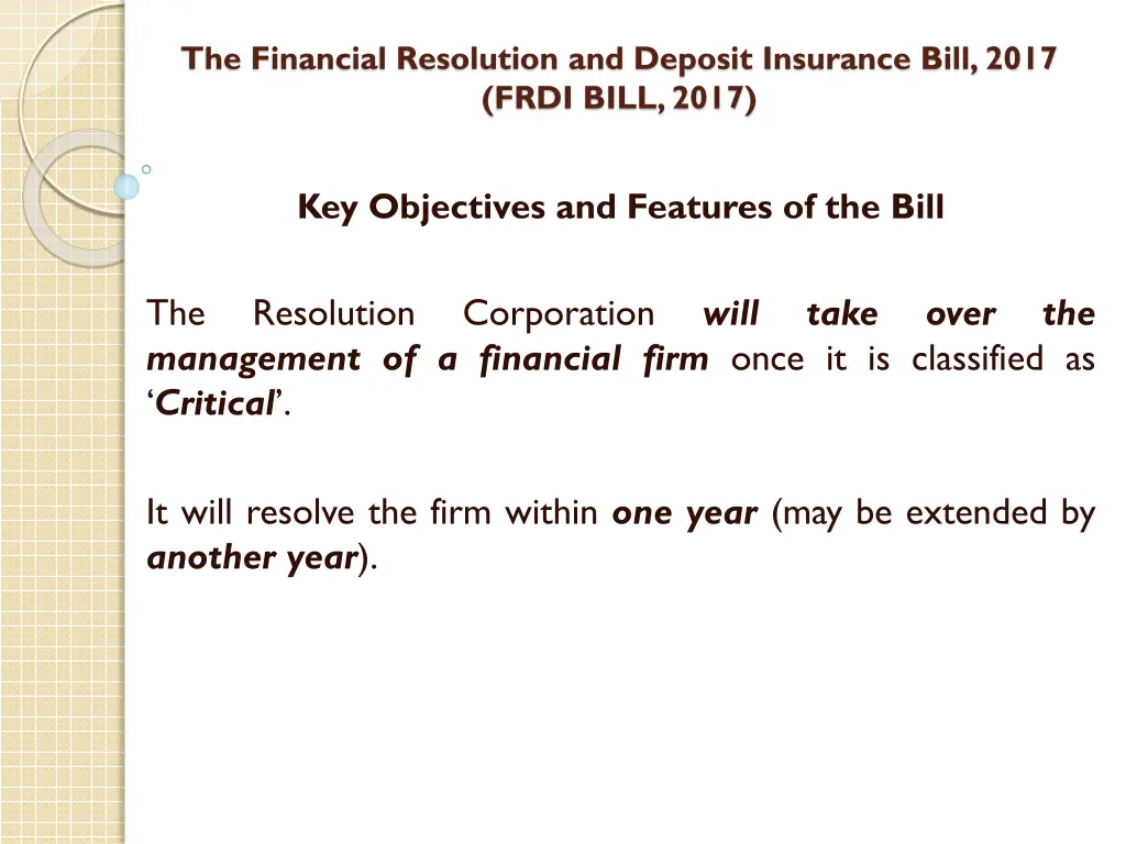 the financial resolution and deposit insurance 33