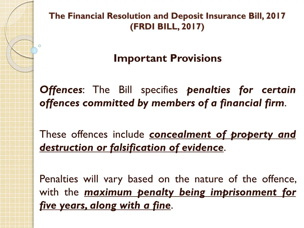 the financial resolution and deposit insurance 40