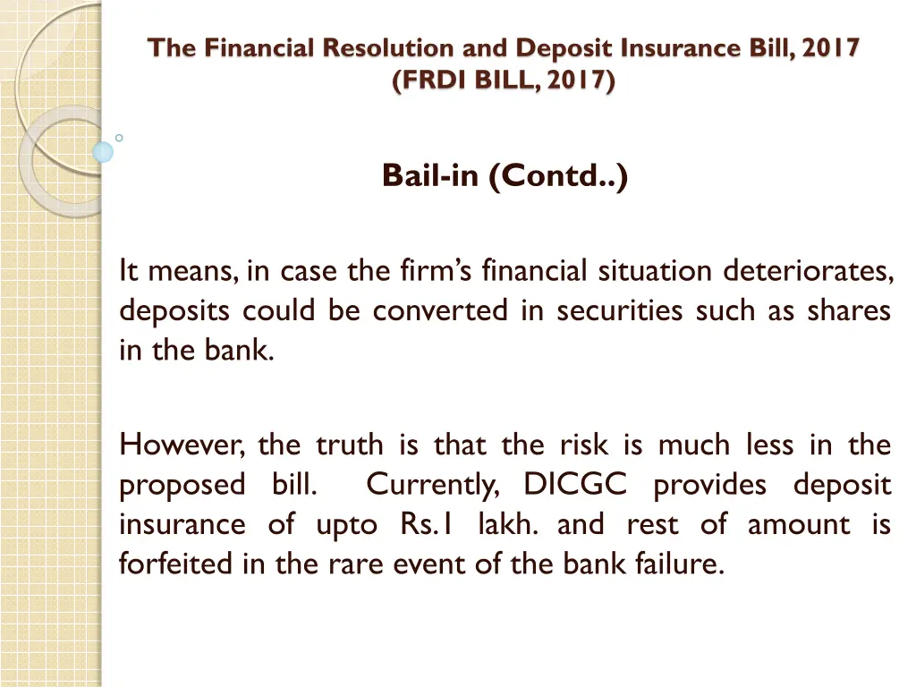 the financial resolution and deposit insurance 48