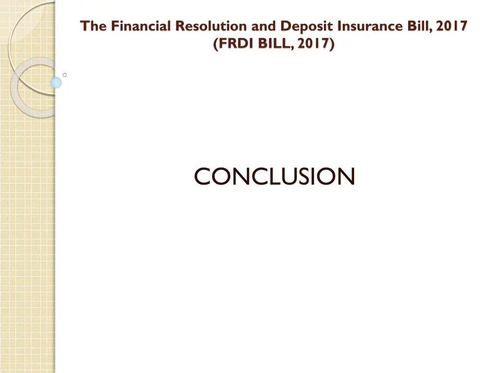the financial resolution and deposit insurance 49