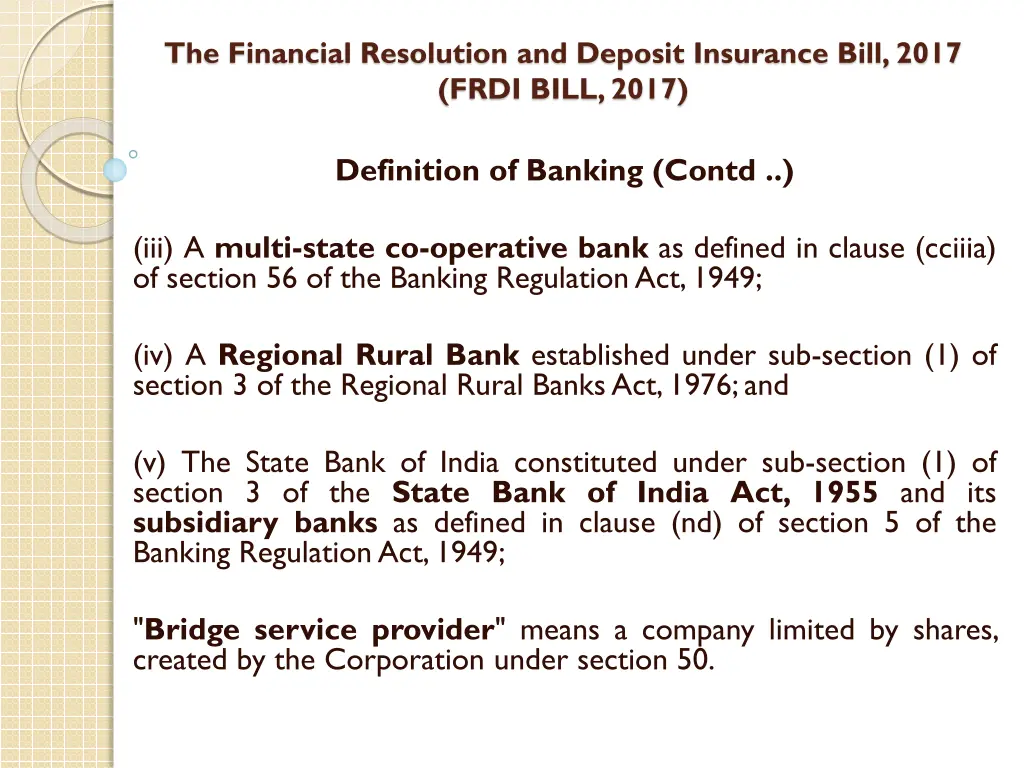 the financial resolution and deposit insurance 8