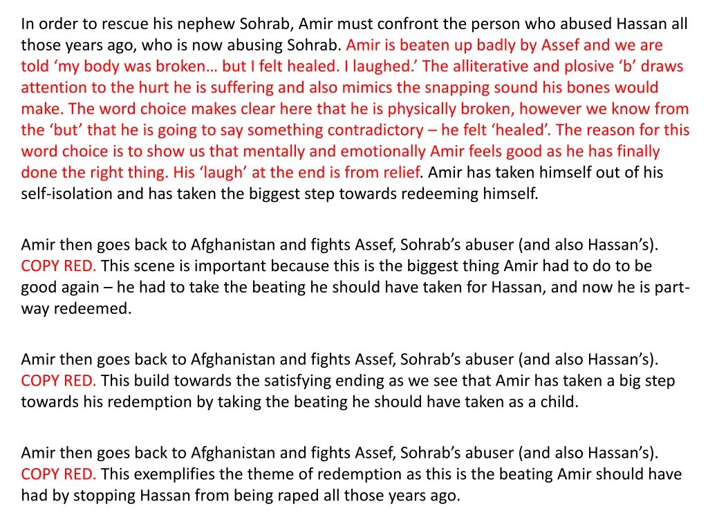 in order to rescue his nephew sohrab amir must