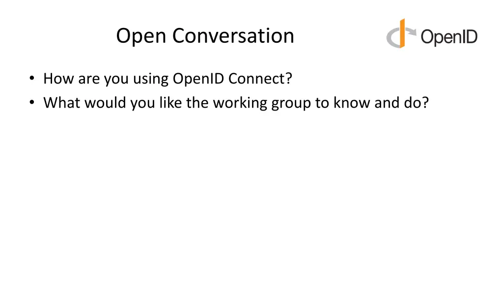 open conversation
