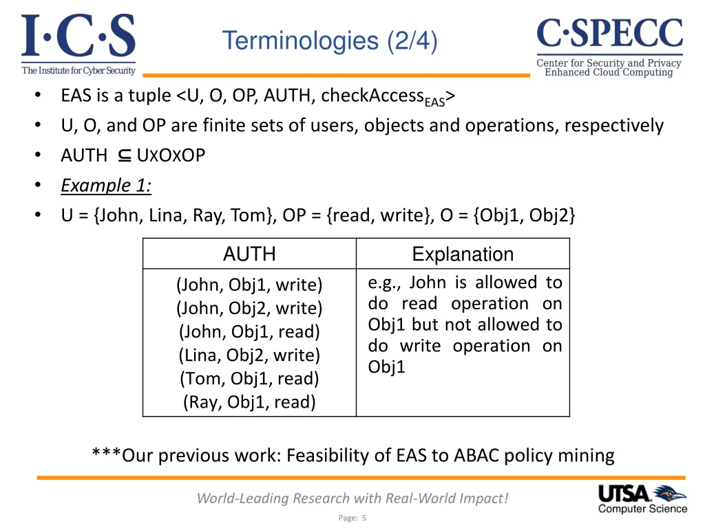 terminologies 2 4