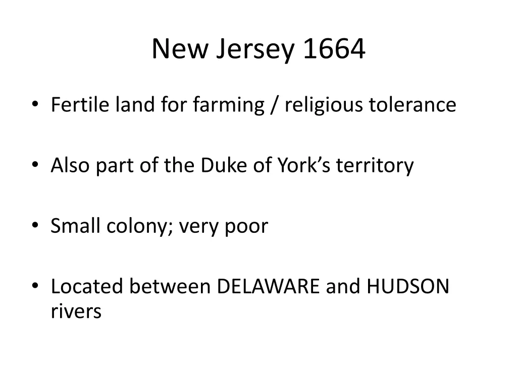 new jersey 1664