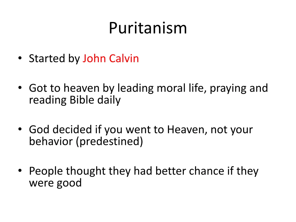 puritanism