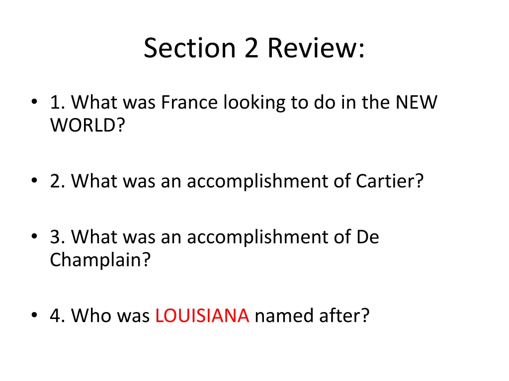 section 2 review