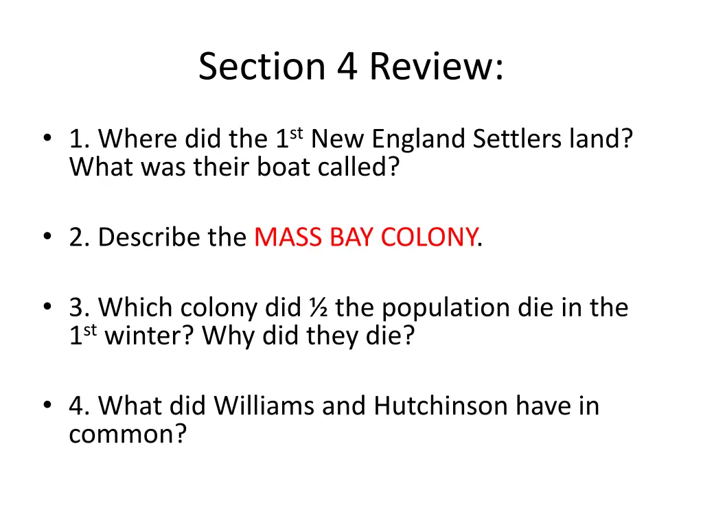 section 4 review