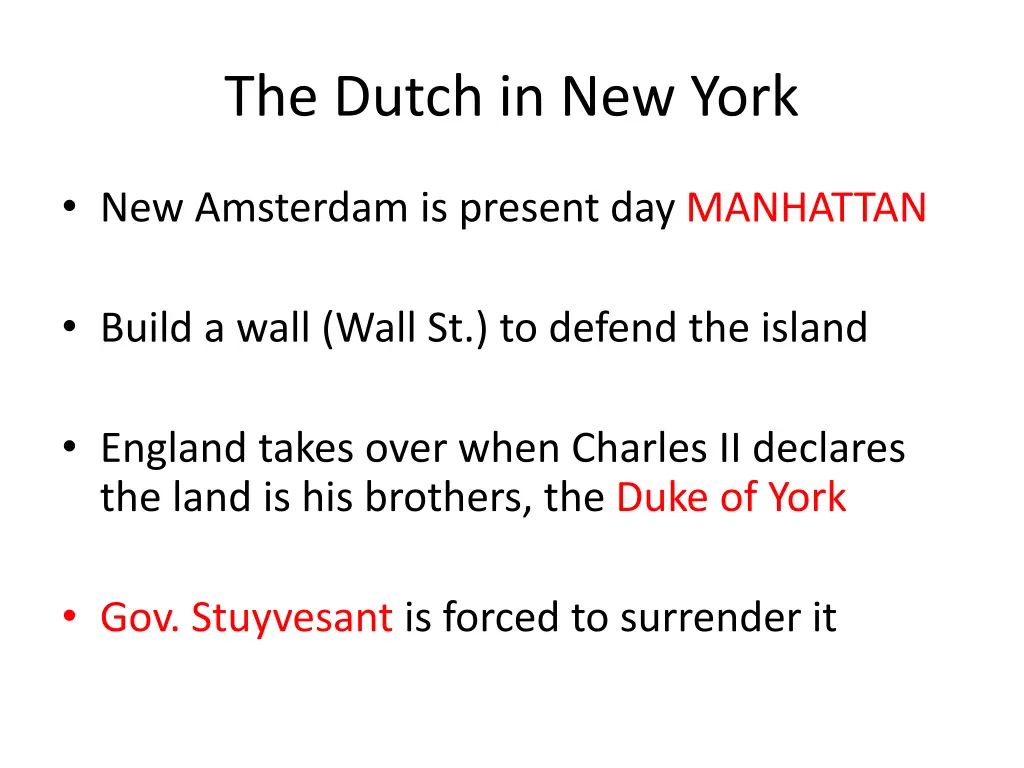 the dutch in new york