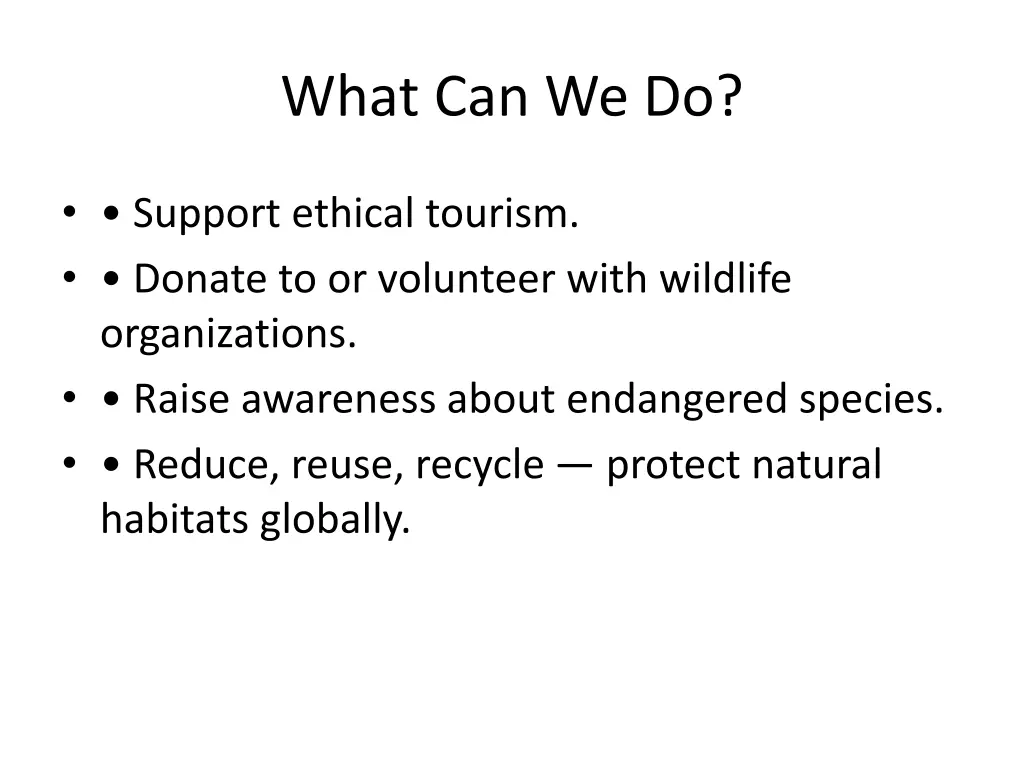 what can we do