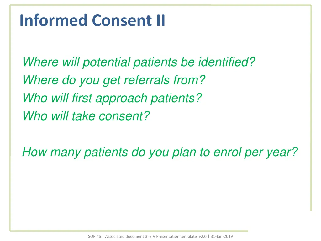 informed consent ii