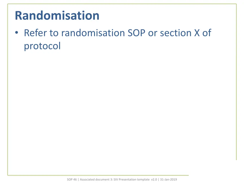 randomisation refer to randomisation