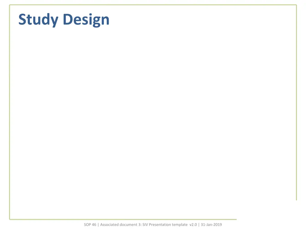 study design