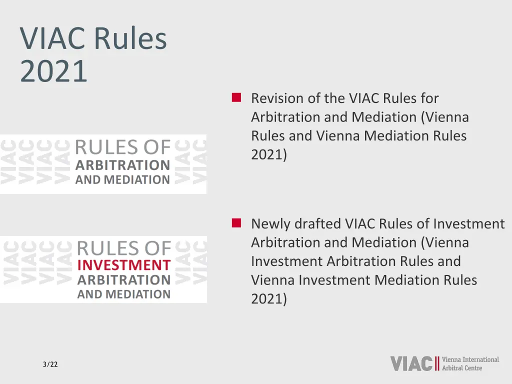 viac rules 2021