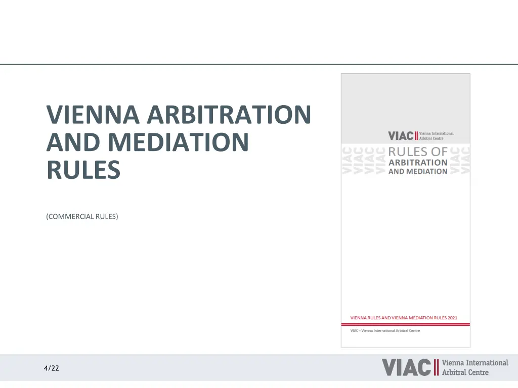 vienna arbitration and mediation rules