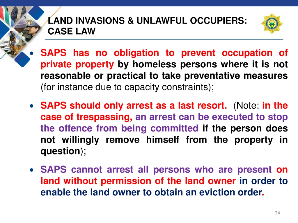 land invasions unlawful occupiers case law 6