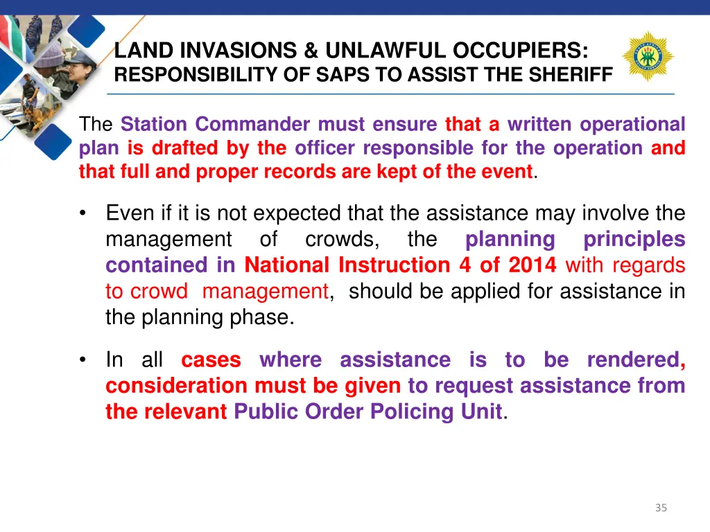 land invasions unlawful occupiers responsibility 3