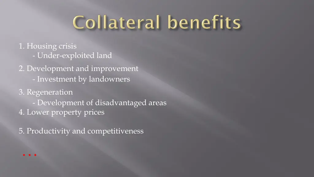 1 housing crisis under exploited land 5