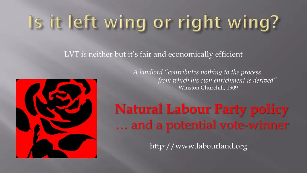 lvt is neither but it s fair and economically