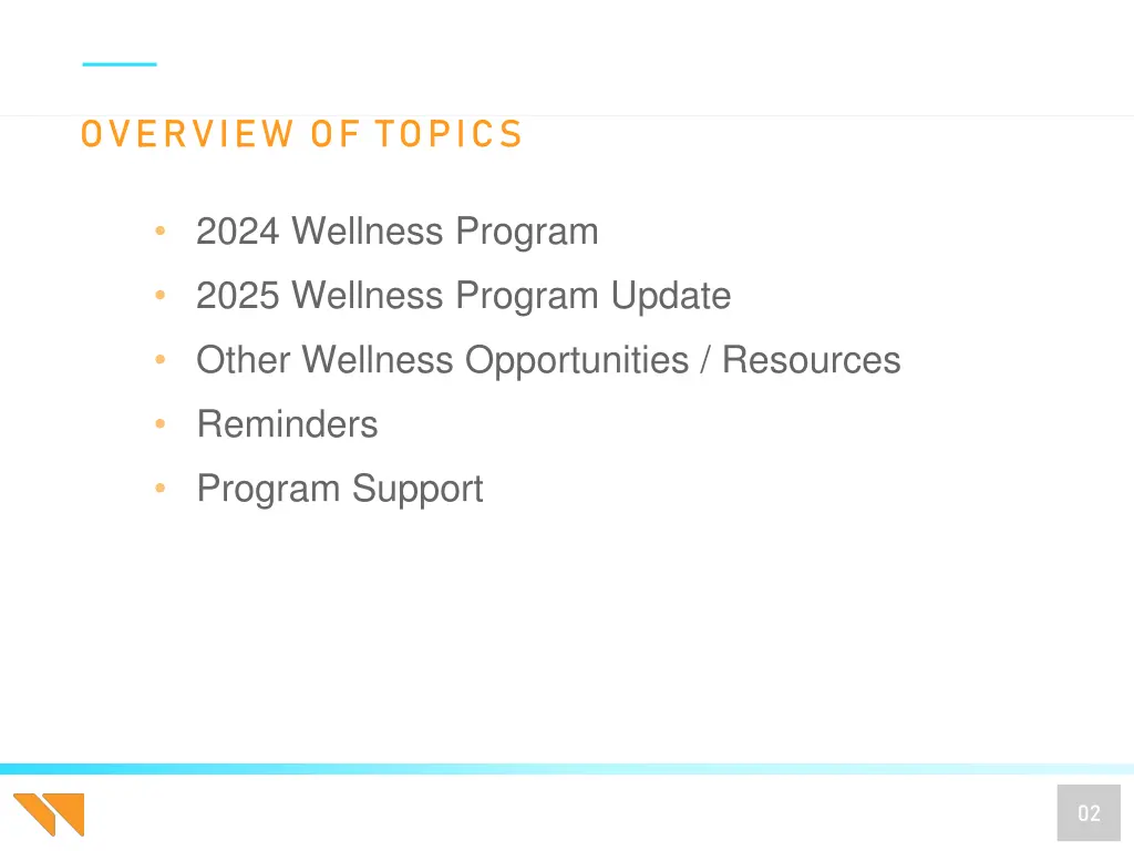 overview of topics