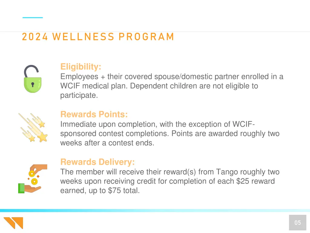 program design 25 incentive 2024 wellness program