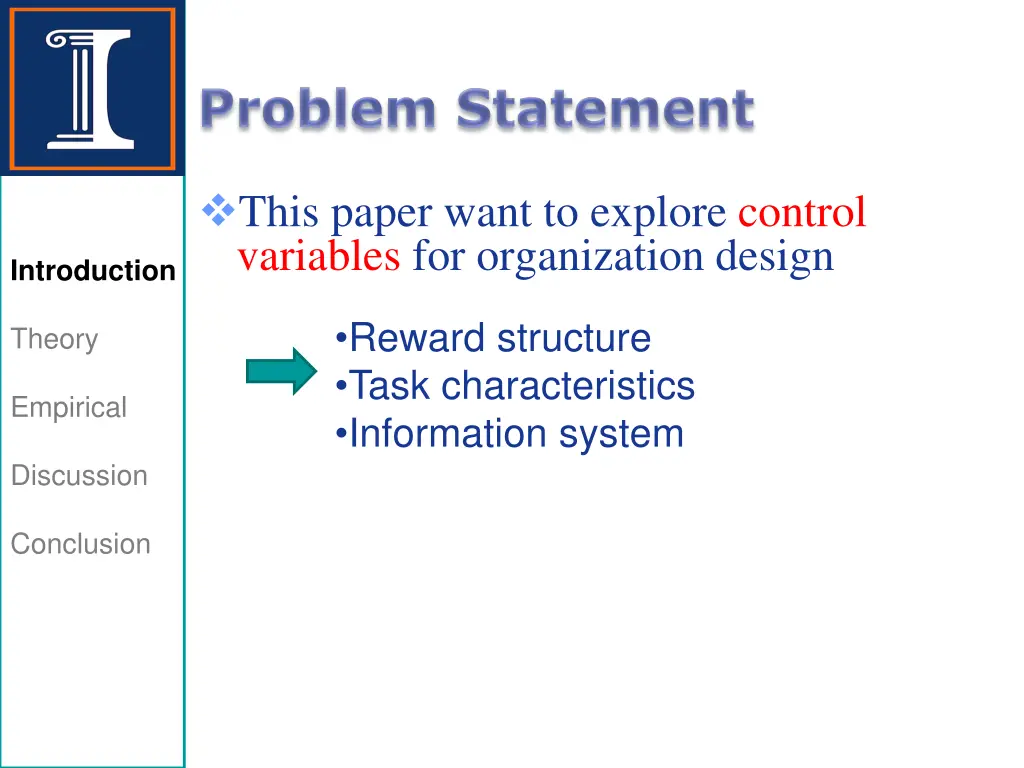 this paper want to explore control variables 1