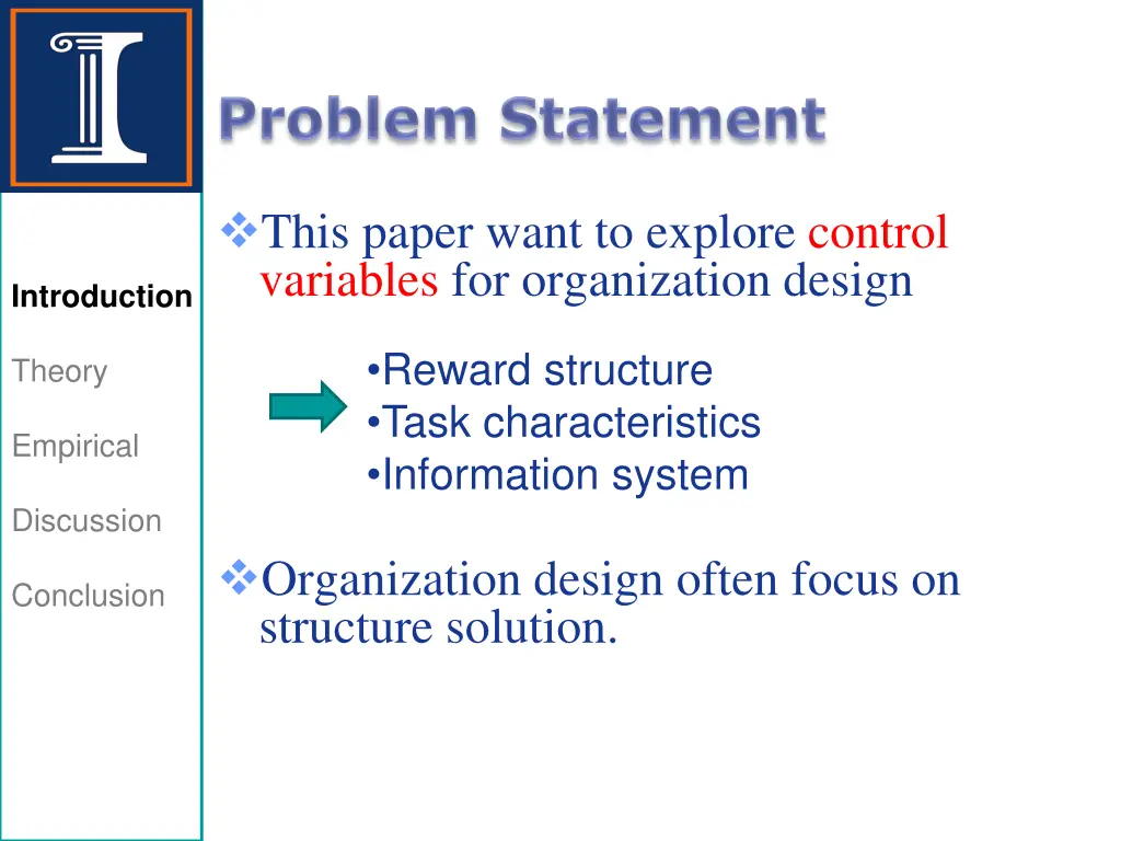 this paper want to explore control variables 2