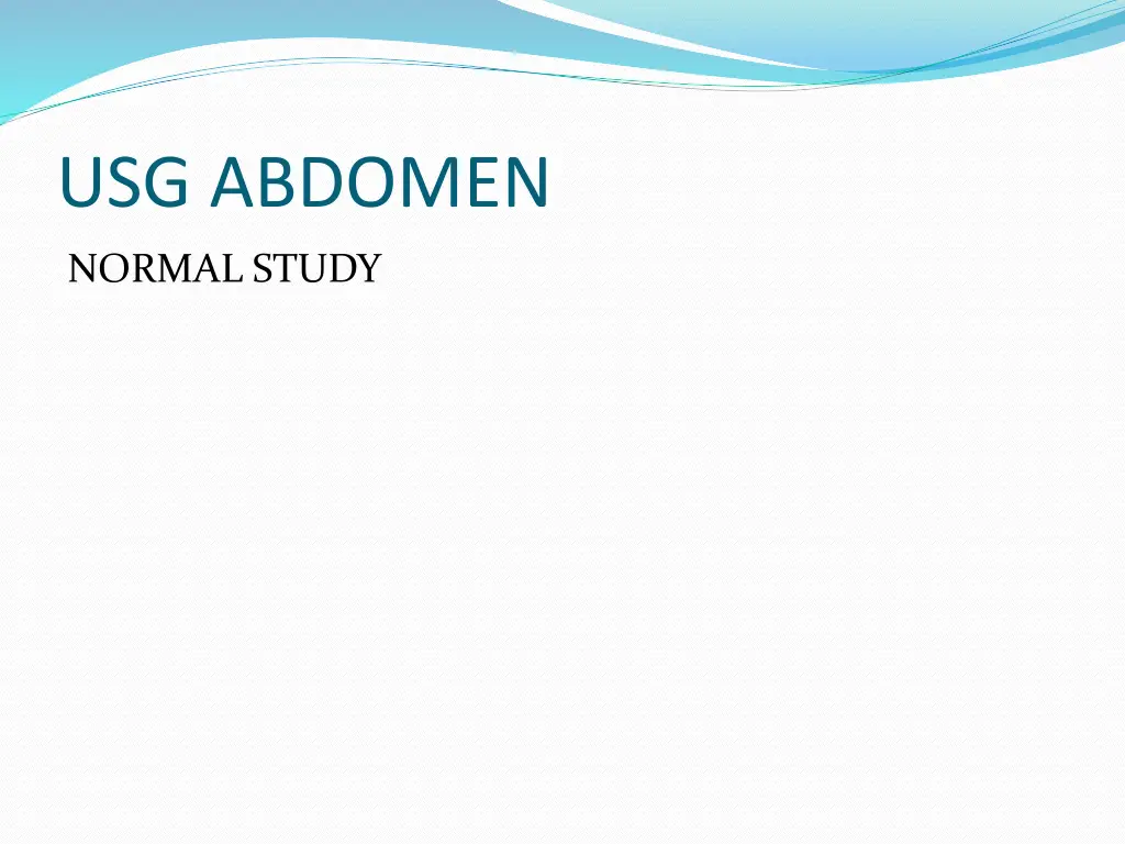 usg abdomen